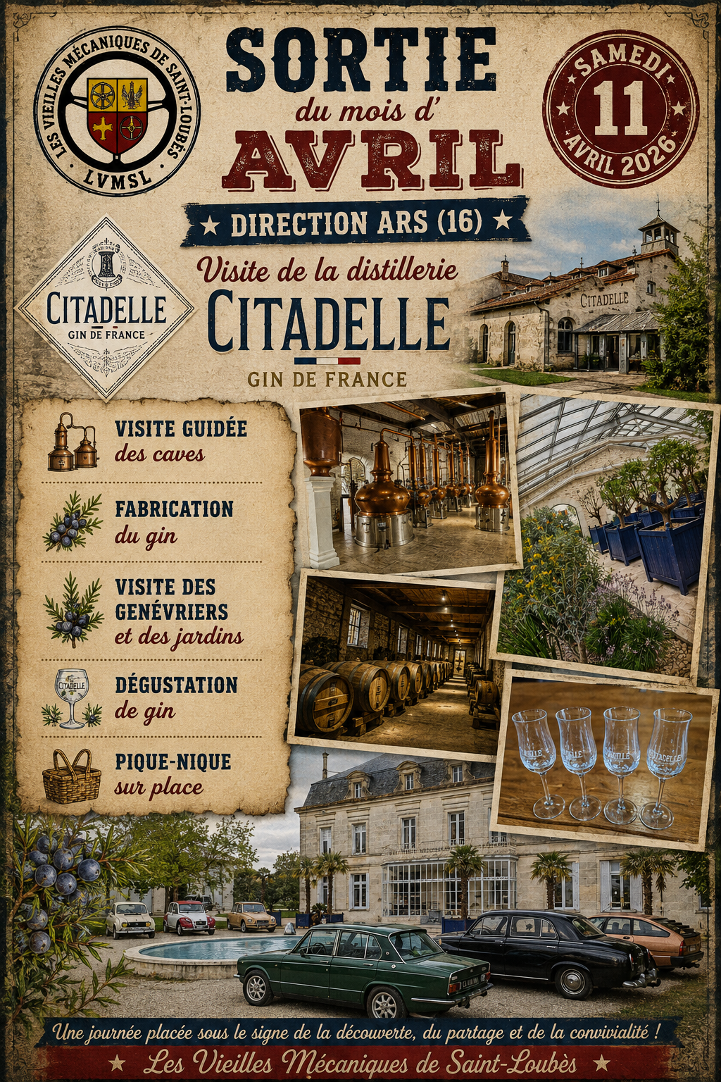 Notre sortie à la Distillerie Citadelle – Avril 2026